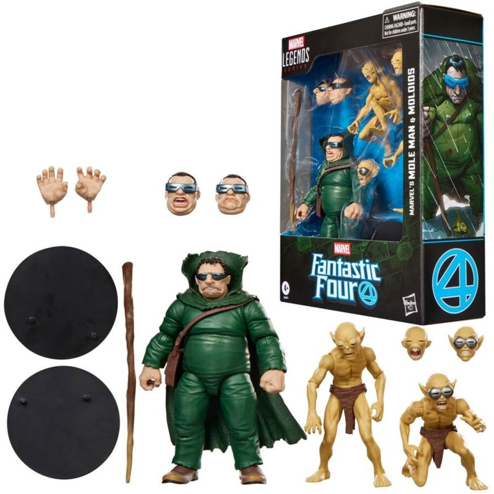 Fantastic Four Comics - Marvel Legends - Marvel's Mole Man & Moloids Action